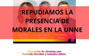 Repudio a la presencia de Gerardo Morales en la Unne