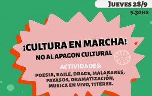 Trabajadores de la cultura se movilizan ante la posible quita de derechos