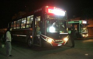 Colectivos con frecuencia restringida y sin servicio nocturno