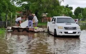 San Luis del Palmar vuelve a quedar bajo el agua tras las lluvias intensas